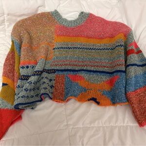 Moon & Madison Multicolor Patterned Sweater